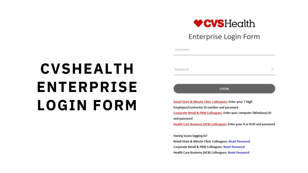 cvshealth enterprise login form